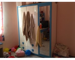 Thanh Lý Tủ Áo 3 Cánh Trắng 1m5 x 1m9